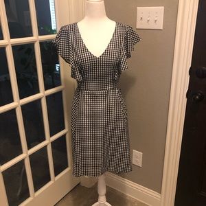Adorable gingham ruffle dress